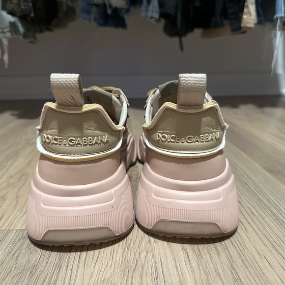 Dolce & Gabbana Daymaster Sneakers (Blush Pink, Brown, & Beige) - Picture 8 of 9